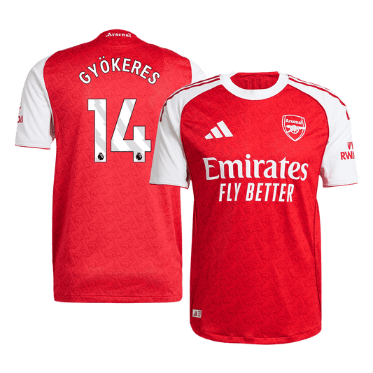 GYÖKERES #14 Men's Arsenal 2025/26 Player Version Home Soccer Jersey - Slim Fit