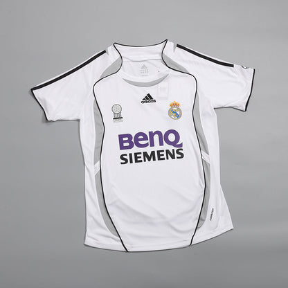 Retro BECKHAM #23 Men's Real Madrid 2006/07 Home Soccer Jersey