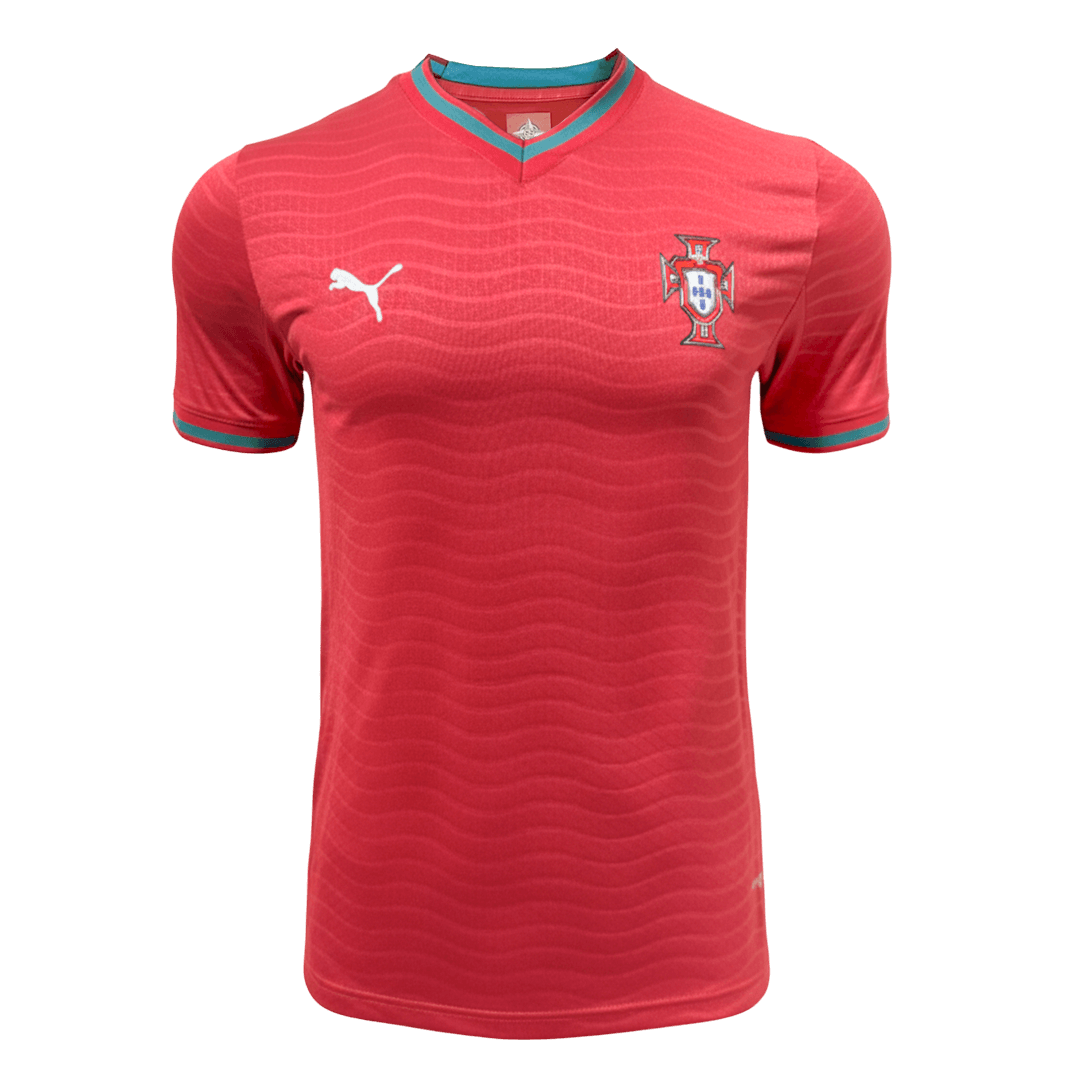 Men's Portugal World Cup 2026 Player Version Home Soccer Jersey - Slim Fit