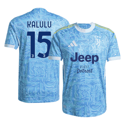 KALULU #15 Men's Juventus 2025/26 Player Version Away Soccer Jersey - Slim Fit
