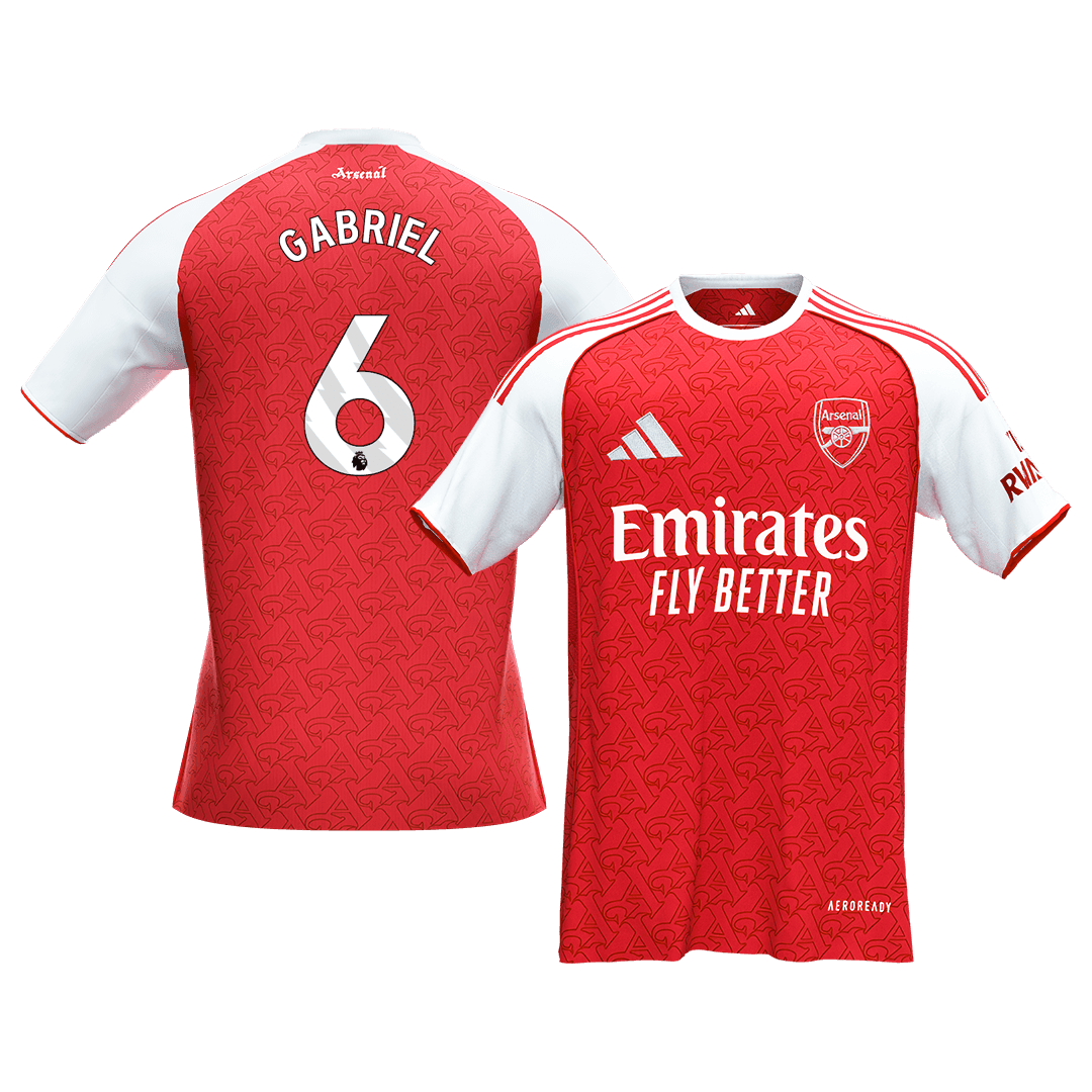 GABRIEL #6 Men's Arsenal 2025/26 Home Soccer Jersey [PREMIUM]