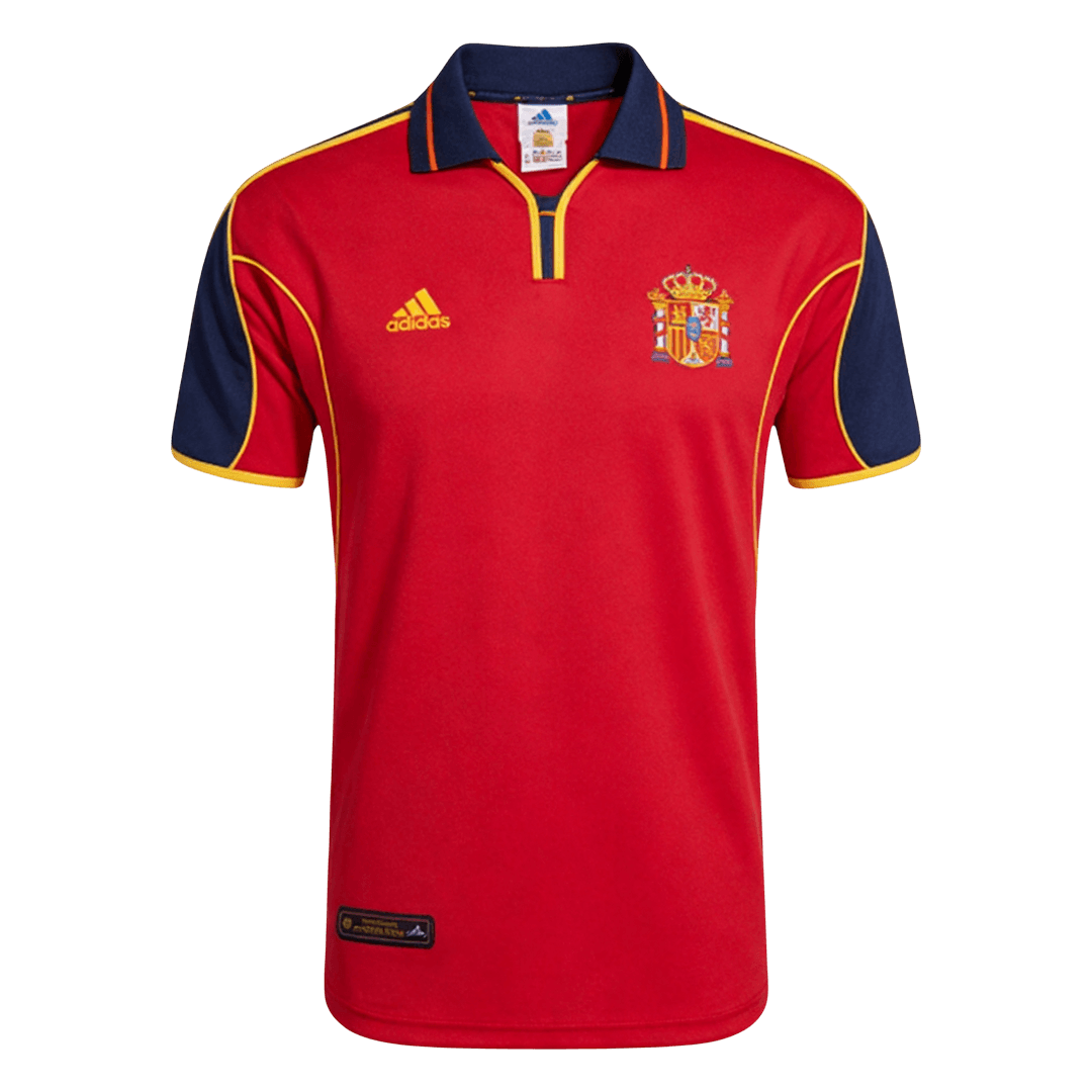 Retro Men's Spain 2000 Home Soccer Jersey