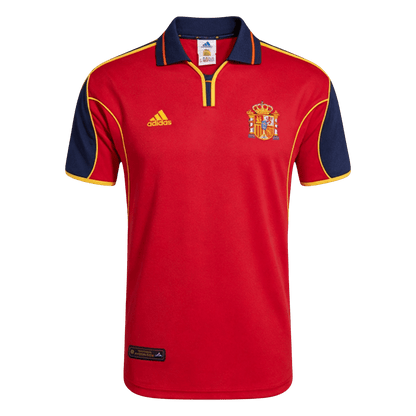 Retro Men's Spain 2000 Home Soccer Jersey