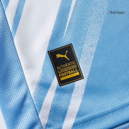 Men's Manchester City 2025/26 Home Long Sleeve Soccer Jersey