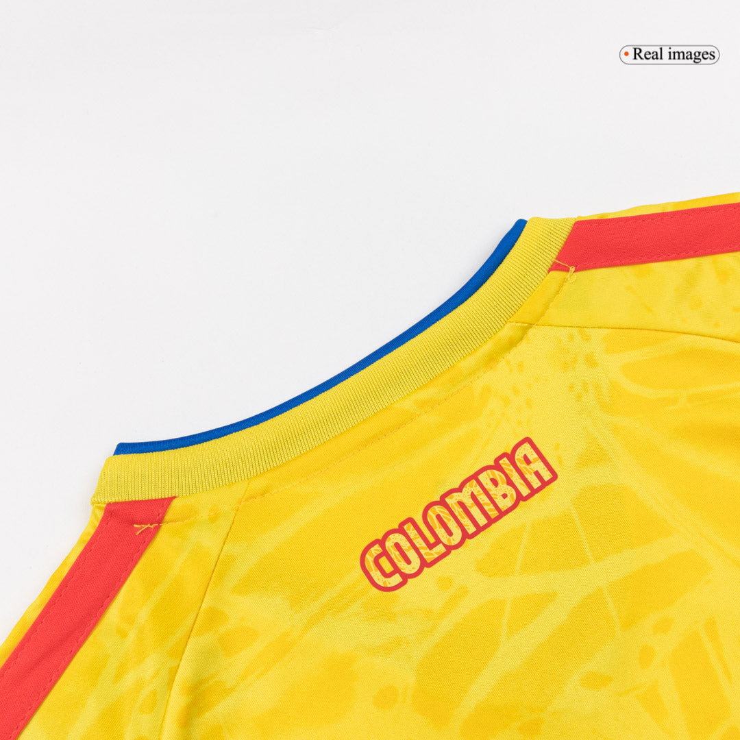 Kid's Colombia World Cup 2026 Home Soccer Jersey Kit