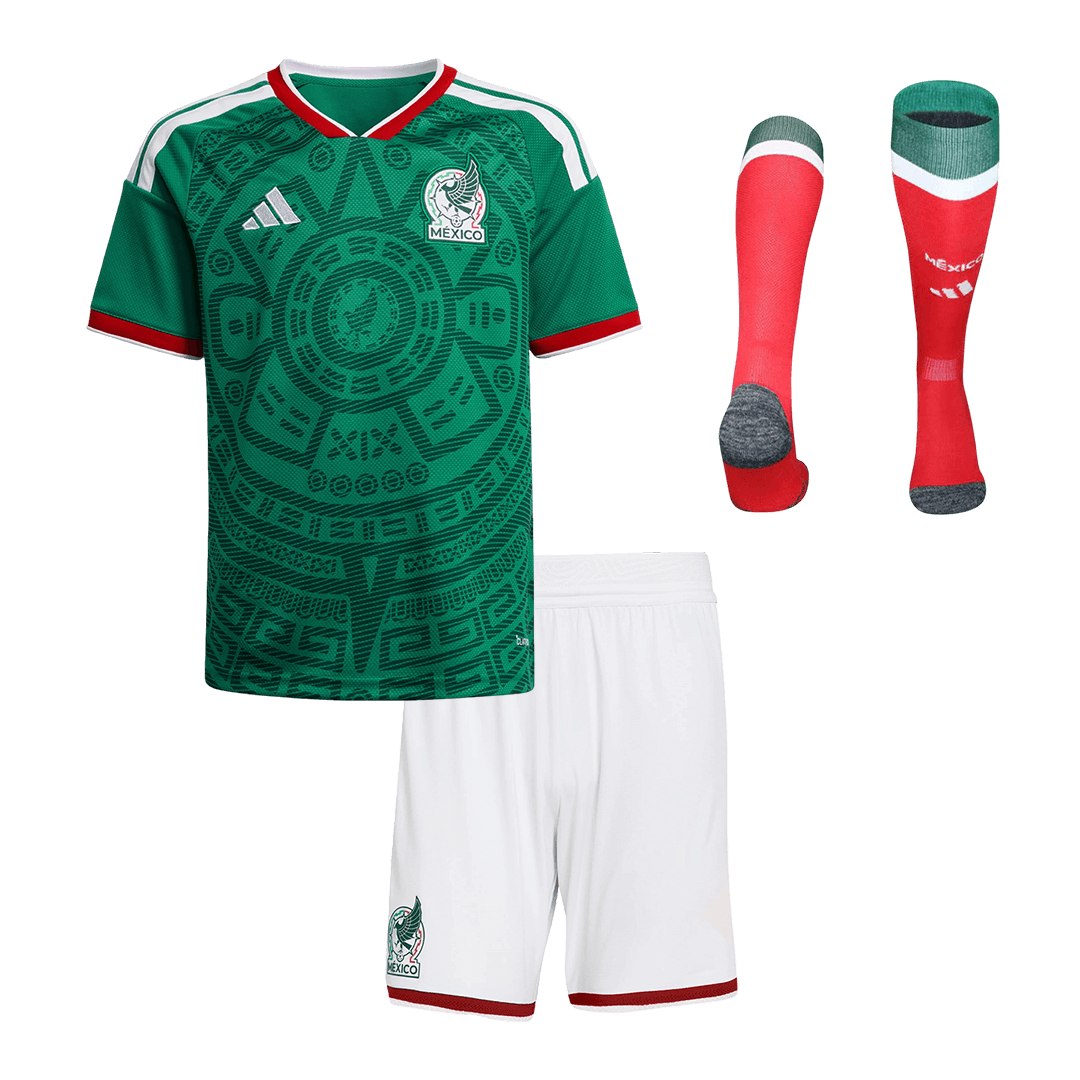 Kid's Mexico 2026 Home Soccer Jersey Full Kit [PREMIUM]