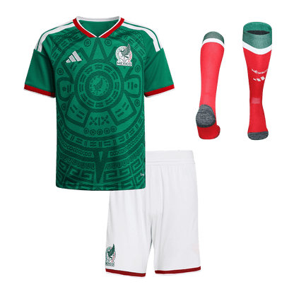 Kid's Mexico 2026 Home Soccer Jersey Full Kit [PREMIUM]
