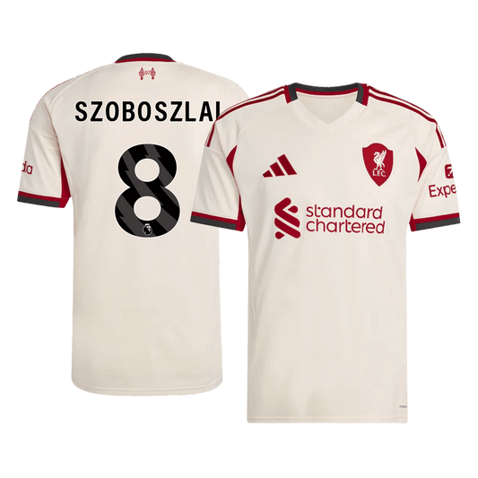 SZOBOSZLAI #8 Men's Liverpool 2025/26 Away Soccer Jersey