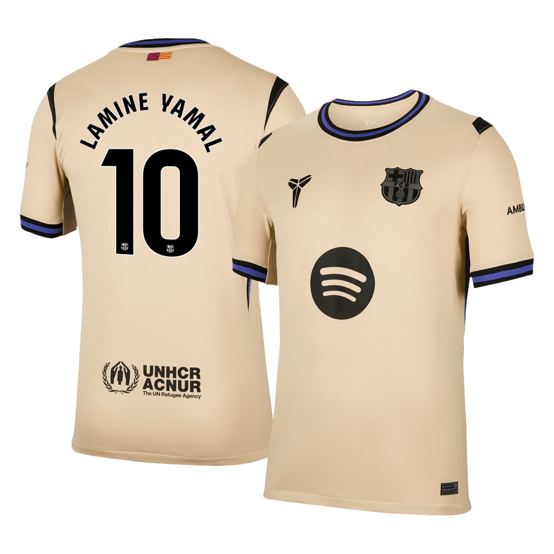 LAMINE YAMAL #10 Men's Barcelona 2025/26 Away Soccer Jersey