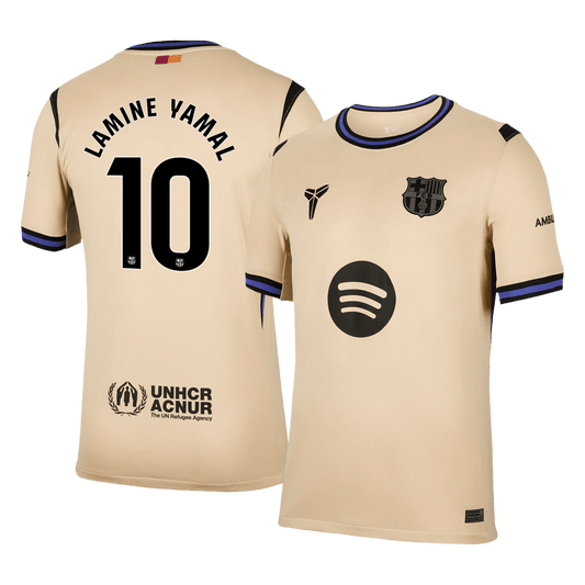 LAMINE YAMAL #10 Men's Barcelona 2025/26 Away Soccer Jersey