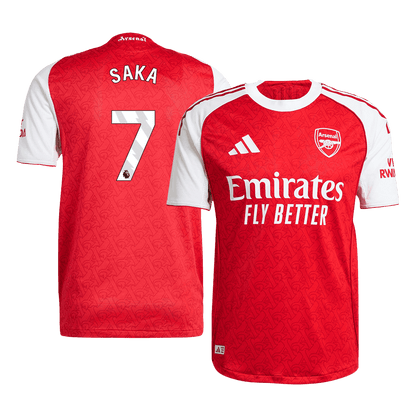 SAKA #7 Men's Arsenal 2025/26 Player Version Home Soccer Jersey - Slim Fit