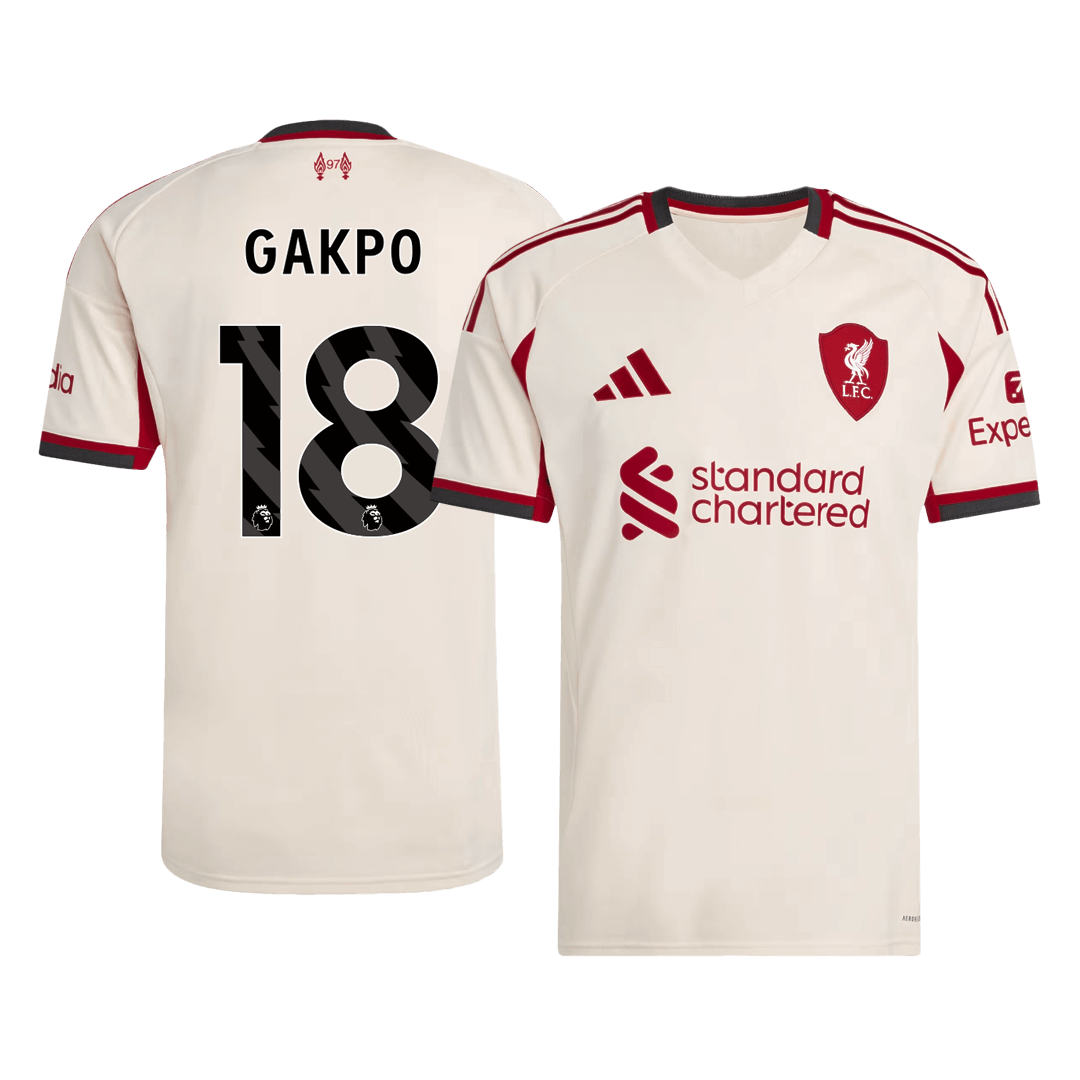 GAKPO #18 Men's Liverpool 2025/26 Away Soccer Jersey