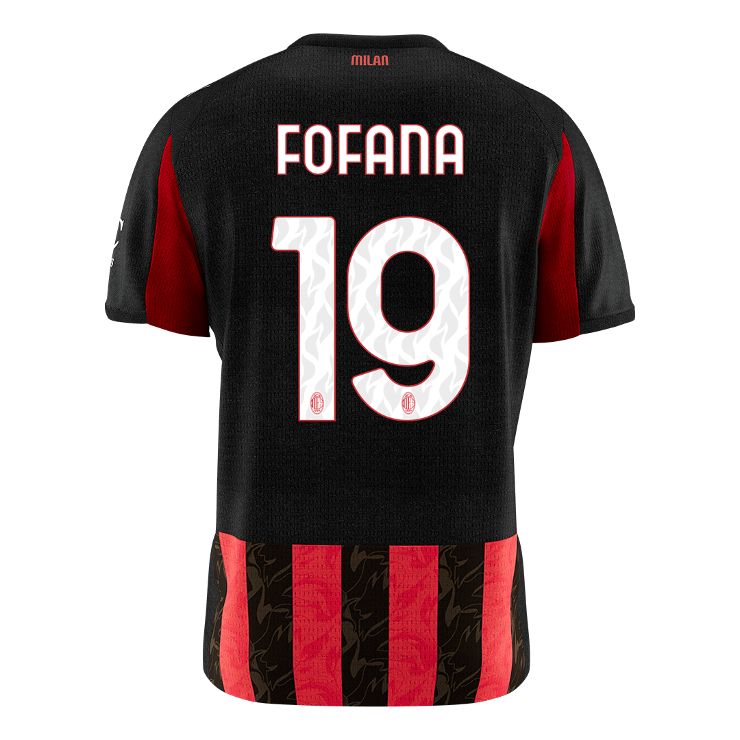 FOFANA #19 Men's AC Milan 2025/26 Home Soccer Jersey [PREMIUM]