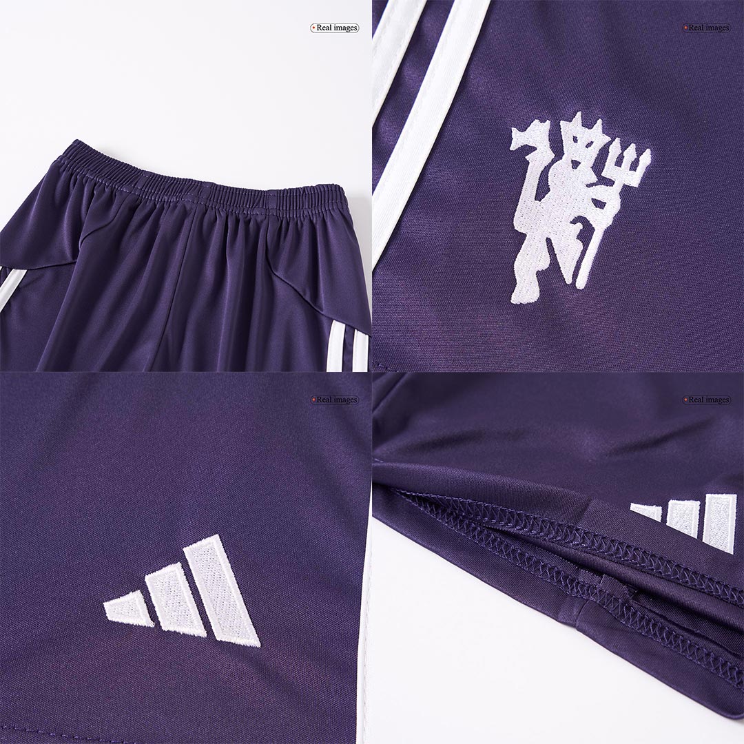Kid's Manchester United 2025/26 Away Soccer Jersey Kit