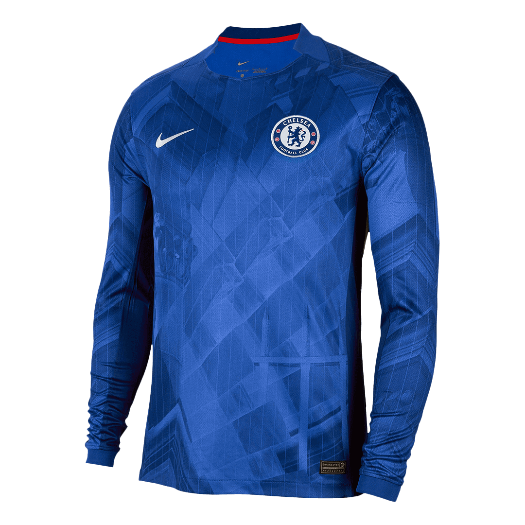 Men's Chelsea 2025/26 Home Long Sleeve Soccer Jersey