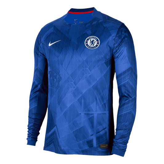 Men's Chelsea 2025/26 Home Long Sleeve Soccer Jersey
