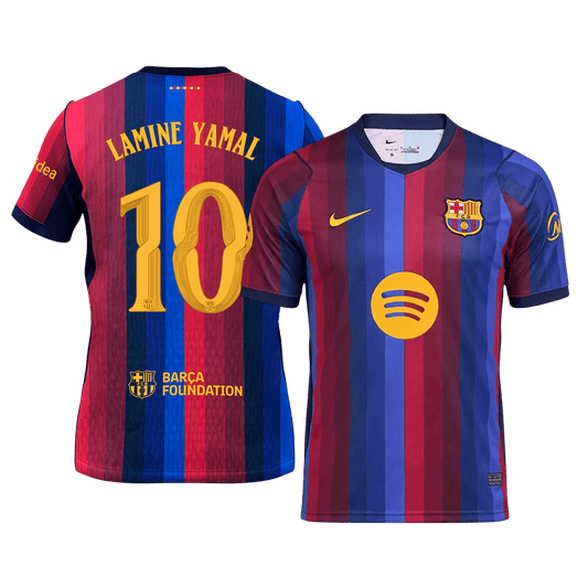 LAMINE YAMAL #10 Men's Barcelona UCL 2026/27 Home Soccer Jersey