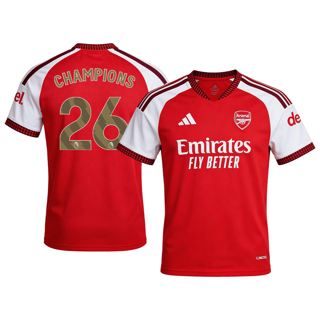 CHAMPIONS #26 Men's Arsenal 2026/27 Home Soccer Jersey