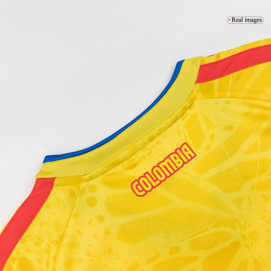 Men's Colombia World Cup 2026 Home Long Sleeve Soccer Jersey
