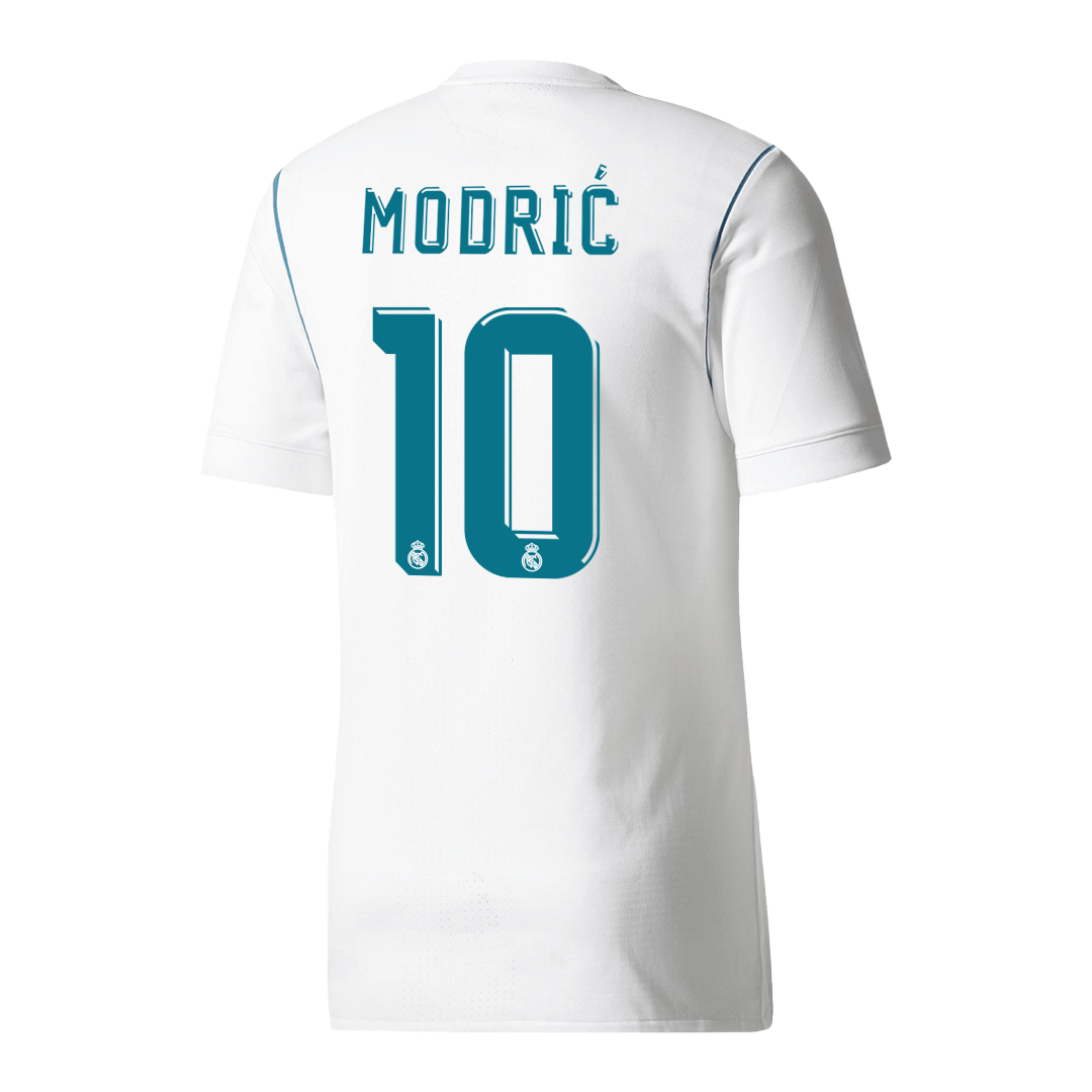 Retro MODRIĆ #10 Men's Real Madrid 2017/18 Home Soccer Jersey