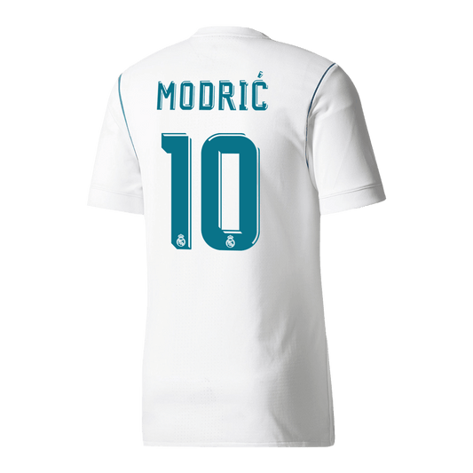 Retro MODRIĆ #10 Men's Real Madrid 2017/18 Home Soccer Jersey