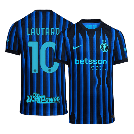 LAUTARO #10 Men's Inter Milan 2025/26 Player Version Home Soccer Jersey - Slim Fit