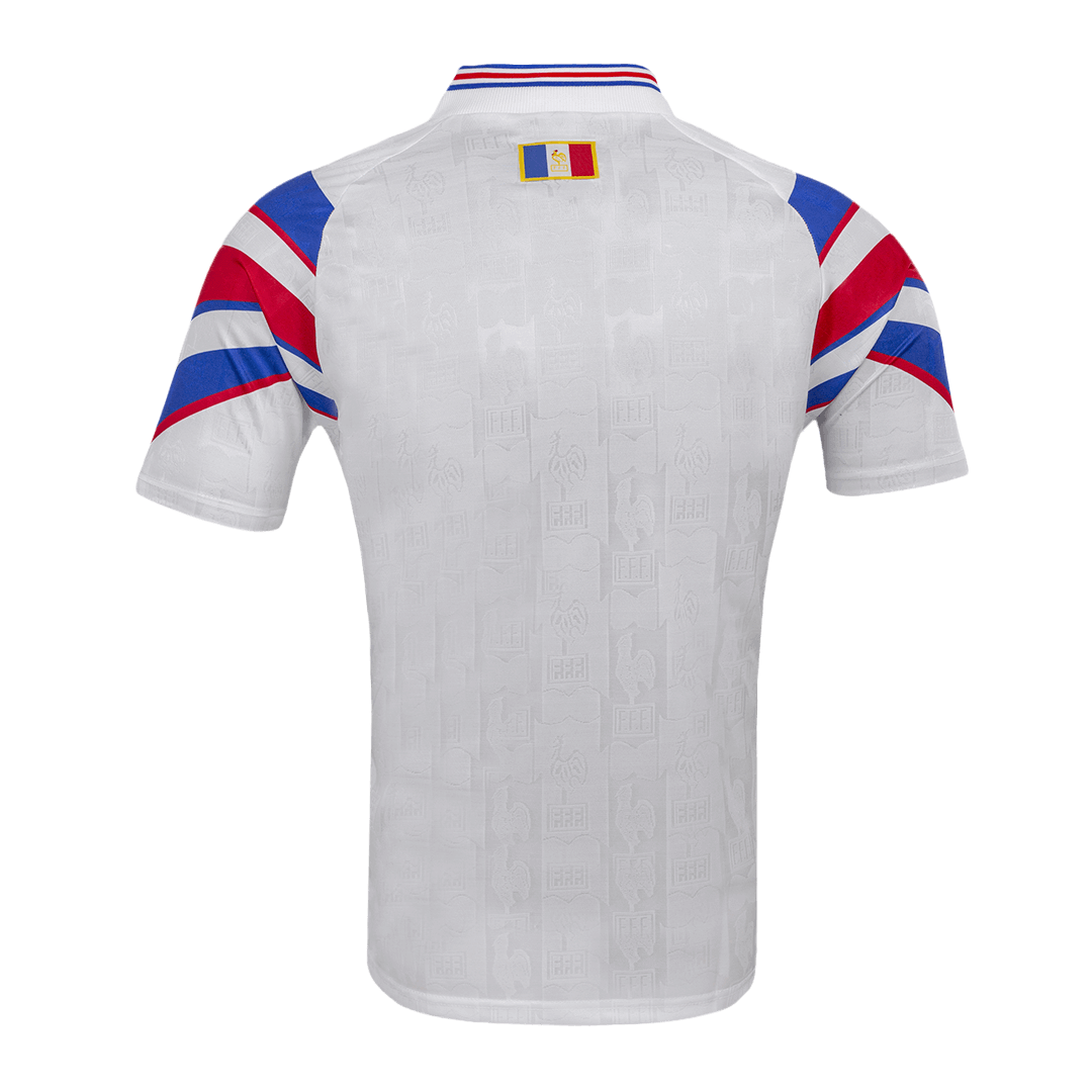 Retro Men's France 1996 Away Soccer Jersey