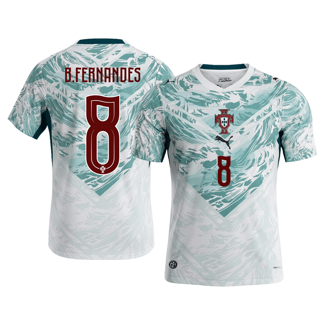 B.FERNANDES #8 Men's Portugal World Cup 2026 Away Soccer Jersey