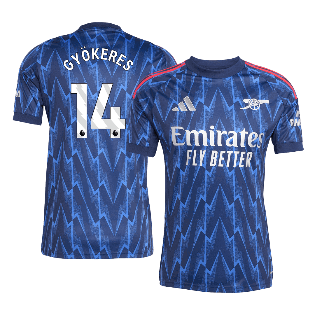GYÖKERES #14 Men's Arsenal 2025/26 Away Soccer Jersey