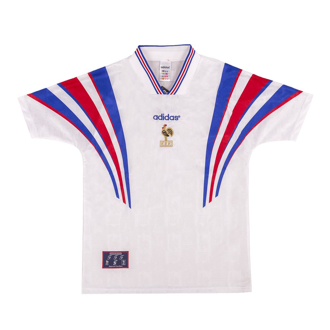 Retro Men's France 1996 Away Soccer Jersey