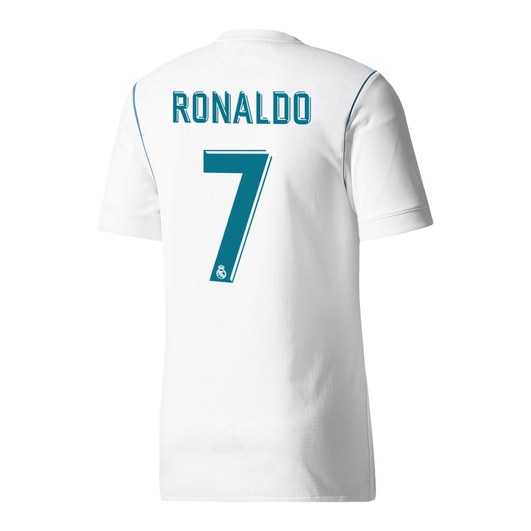Retro RONALDO #7 Men's Real Madrid 2017/18 Home Soccer Jersey