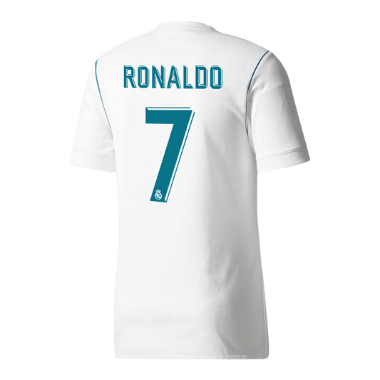 Retro RONALDO #7 Men's Real Madrid 2017/18 Home Soccer Jersey