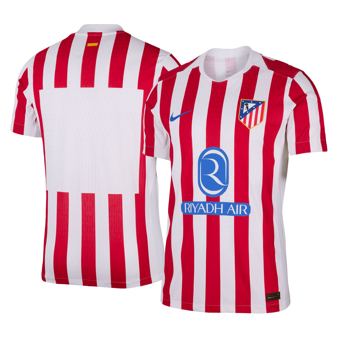 Men's Atletico Madrid 2025/26 Player Version Home Soccer Jersey - Slim Fit