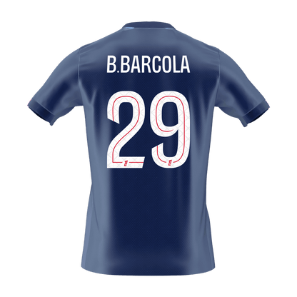B.BARCOLA #29 Men's PSG 2025/26 Home Soccer Jersey [PREMIUM]