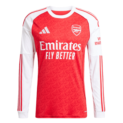 Men's Arsenal 2025/26 Home Long Sleeve Soccer Jersey