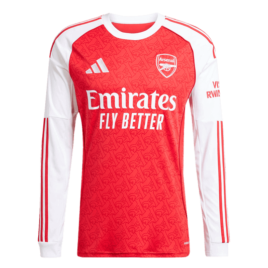 Men's Arsenal 2025/26 Home Long Sleeve Soccer Jersey