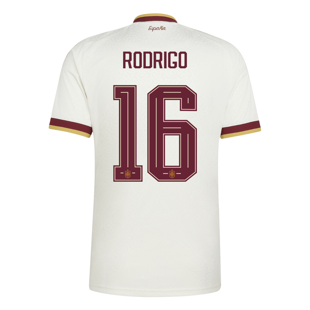 RODRIGO #16 Men's Spain World Cup 2026 Away Soccer Jersey