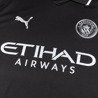 Men's Manchester City 2025/26 Away Long Sleeve Soccer Jersey