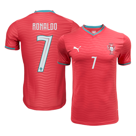 RONALDO #7 Men's Portugal World Cup 2026 Player Version Home Soccer Jersey - Slim Fit