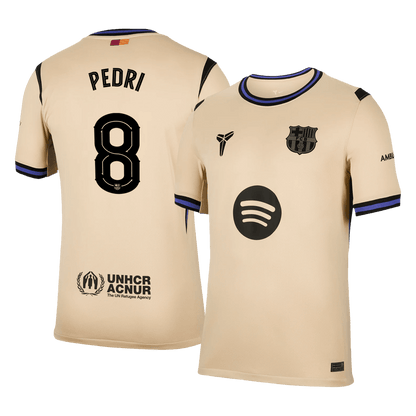 PEDRI #8 Men's Barcelona UCL 2025/26 Away Soccer Jersey