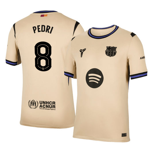 PEDRI #8 Men's Barcelona UCL 2025/26 Away Soccer Jersey