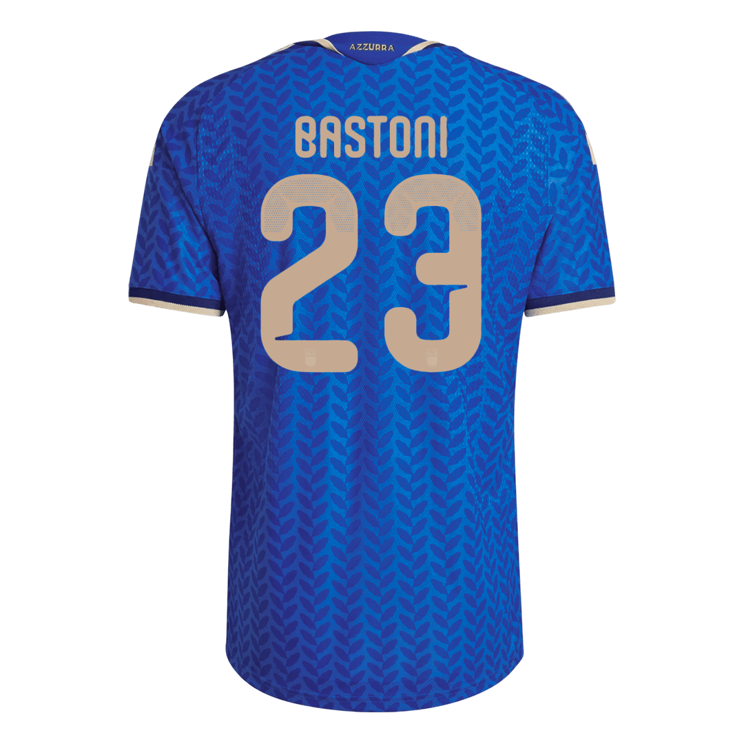 BASTONI #23 Men's Italy World Cup 2026 Player Version Home Soccer Jersey - Slim Fit