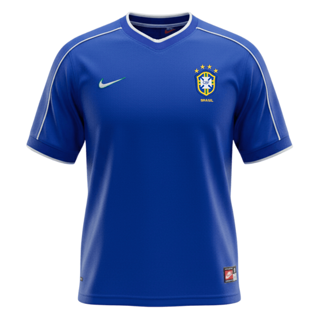 Retro Men's Brazil 1998 Away Soccer Jersey