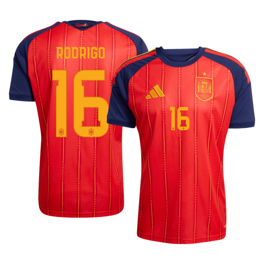 RODRIGO #16 Men's Spain World Cup 2026 Home Soccer Jersey [PREMIUM]