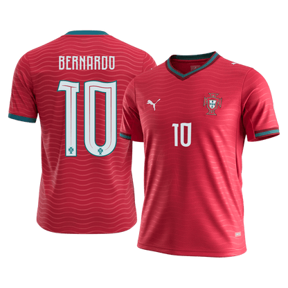 BERNARDO #10 Men's Portugal World Cup 2026 Home Soccer Jersey