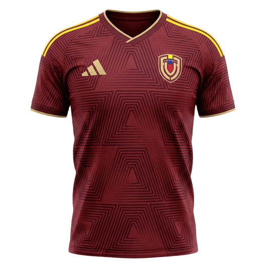 Men's Venezuela World Cup 2026 Player Version Home Soccer Jersey - Slim Fit