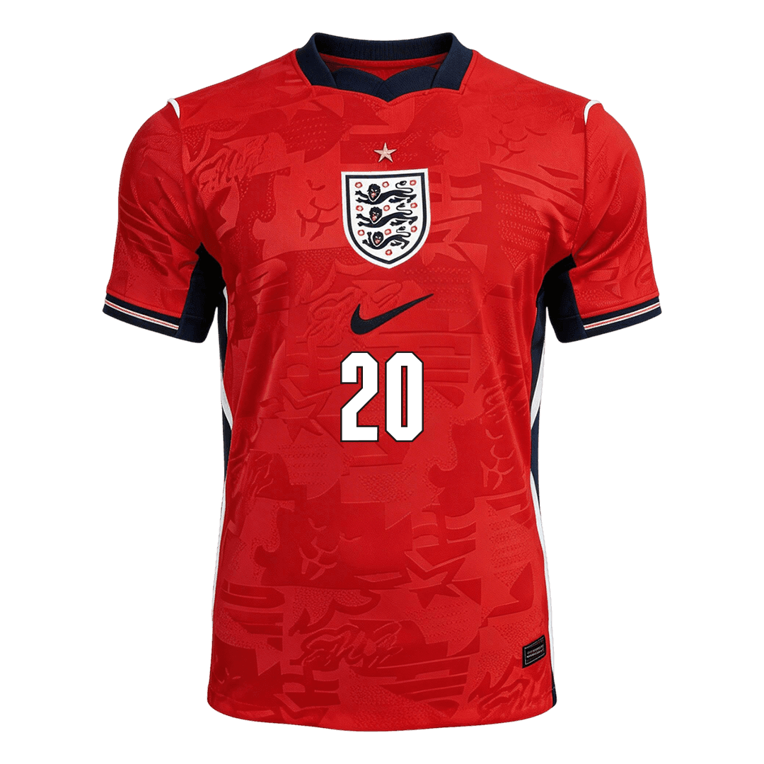 PALMER #20 Men's England World Cup 2026 Player Version Away Soccer Jersey - Slim Fit