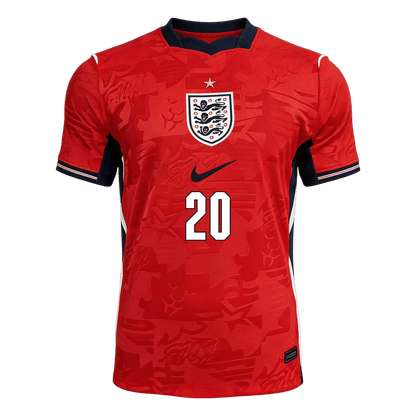 PALMER #20 Men's England World Cup 2026 Player Version Away Soccer Jersey - Slim Fit