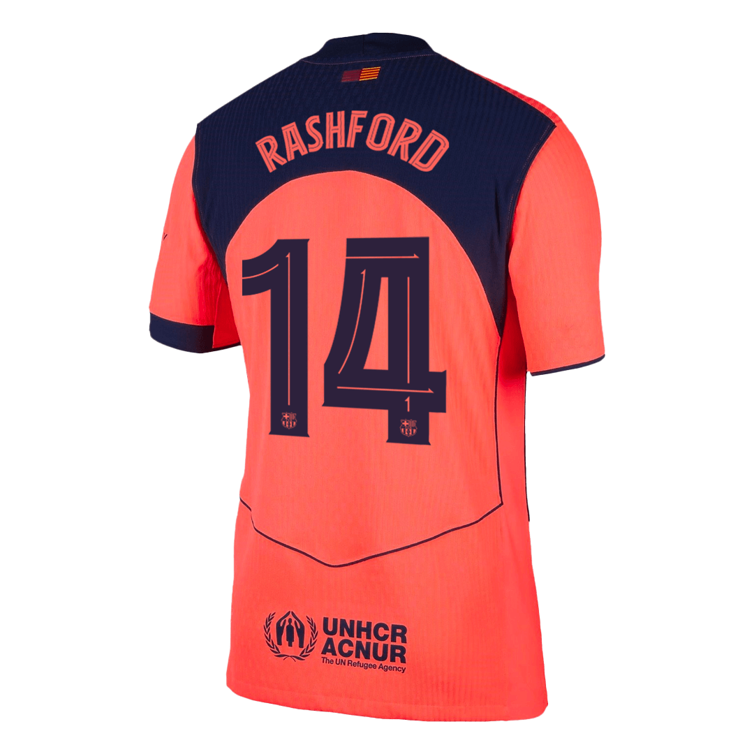 RASHFORD #14 Men's Barcelona UCL 2025/26 Player Version Third Away Soccer Jersey - Slim Fit