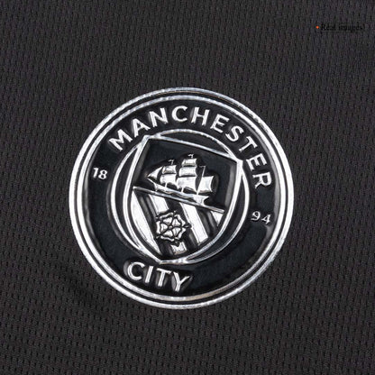 Men's Manchester City 2025/26 Away Long Sleeve Soccer Jersey